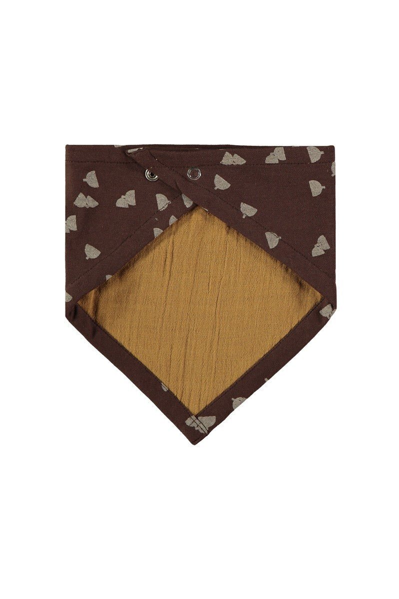 Baby's Sadie Reversible Bib Brown