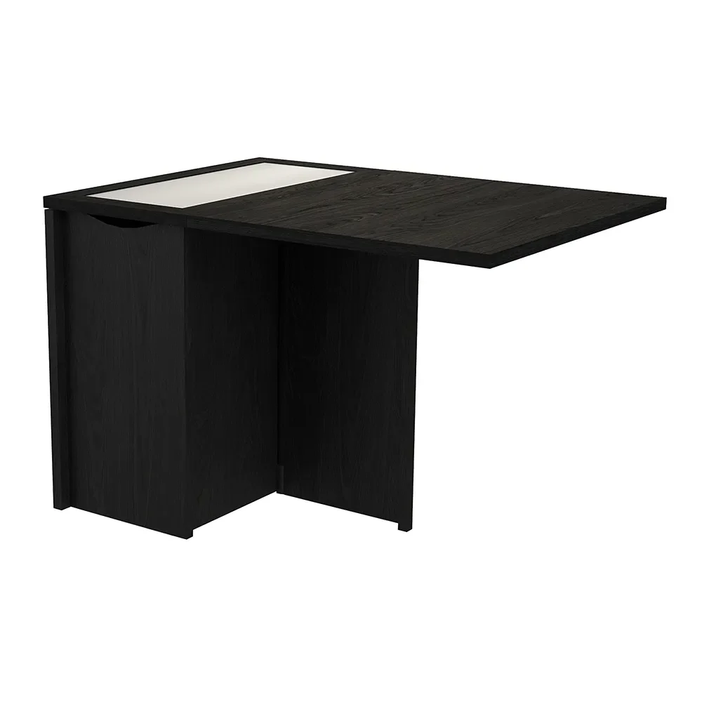 Skovby, Sm101 Pöytä Mustaksi lakattu tammi 80-109(178)x40x74 cm