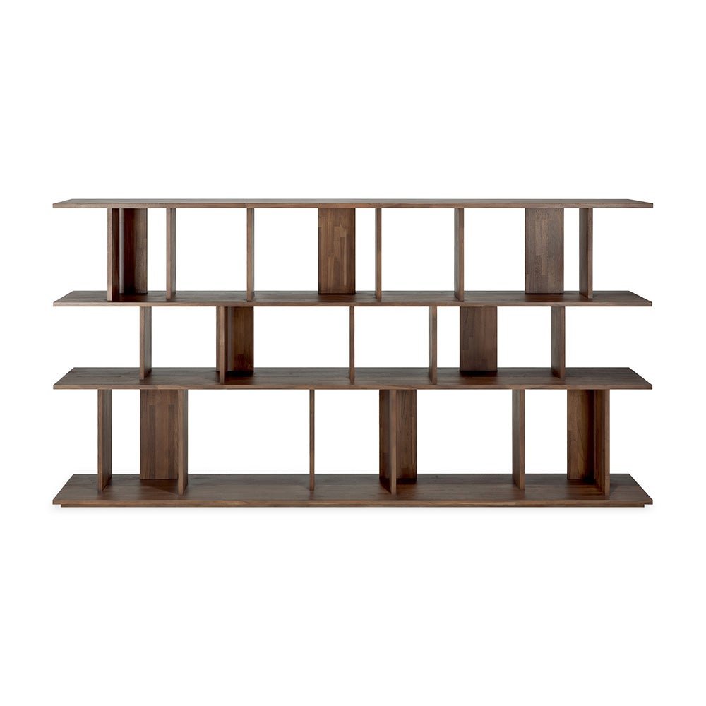 Ethnicraft, Irregular Hylly Lakattu tiikki 224 x 37 x 115 cm