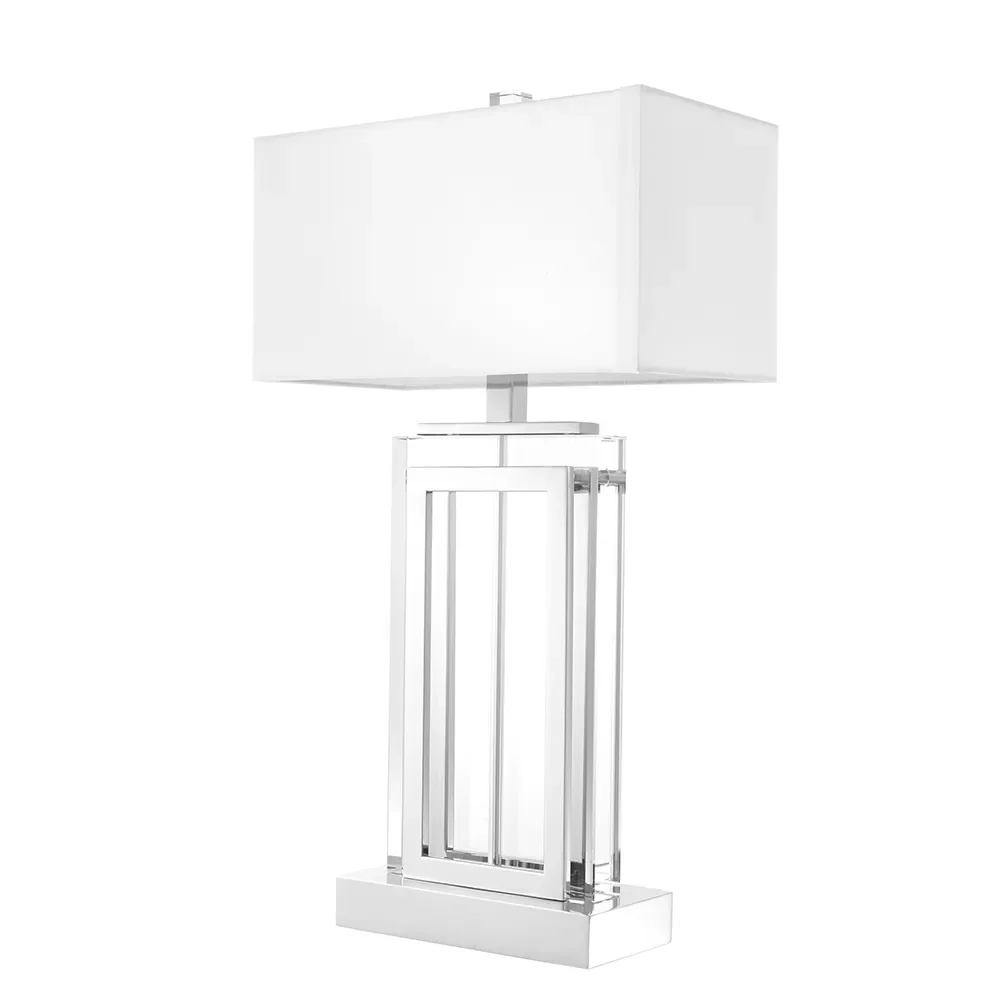 Eichholtz, Pöytälamppu Arlington Crystal Nikkeli