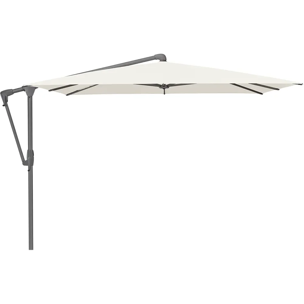 Glatz, Sunwing Casa vapaasti riippuva aurinkovarjo 270 x  270 cm kat. 4 antracite alu/158 off white Glatz