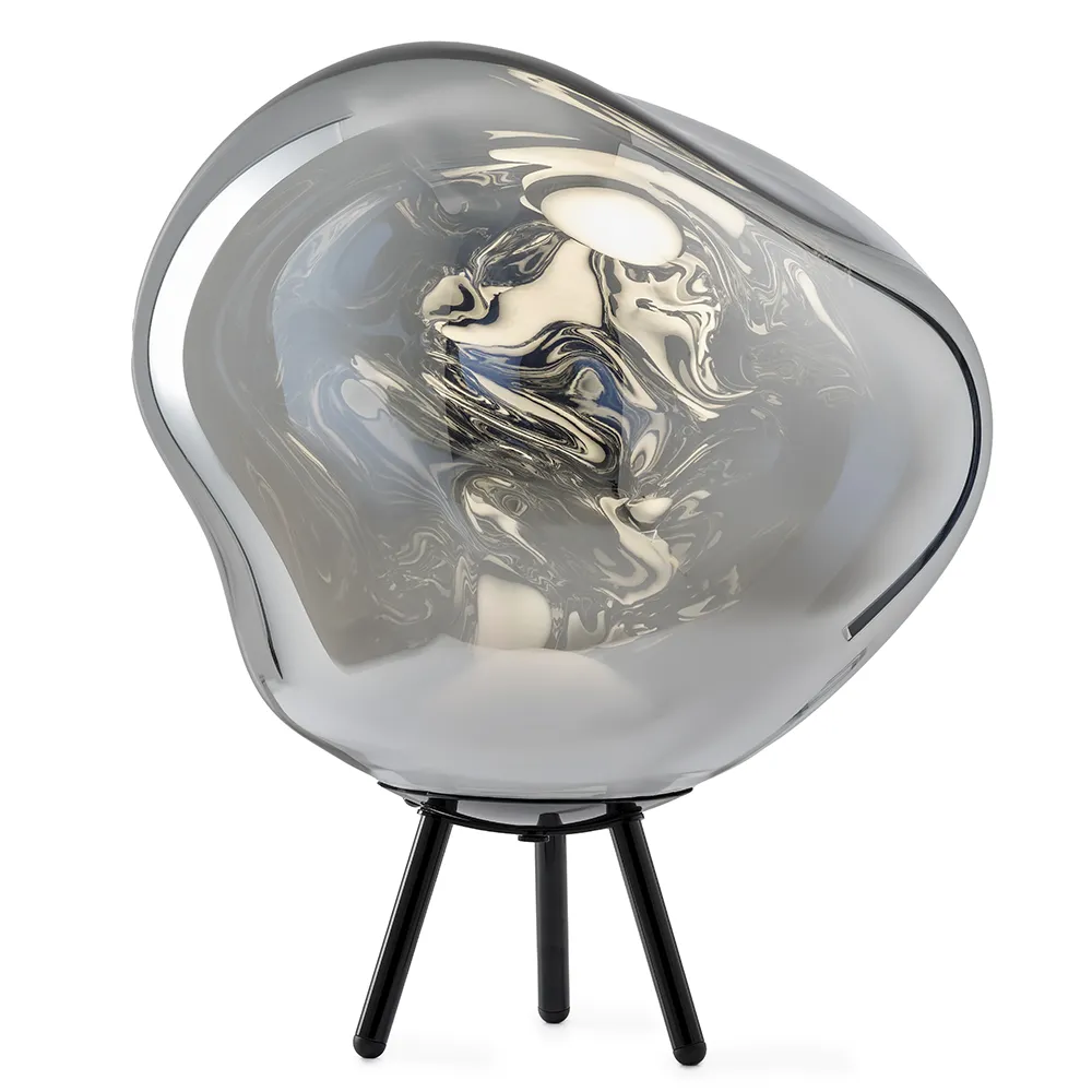 Tom Dixon, Melt Portable Large lattiavalaisin Silver LED