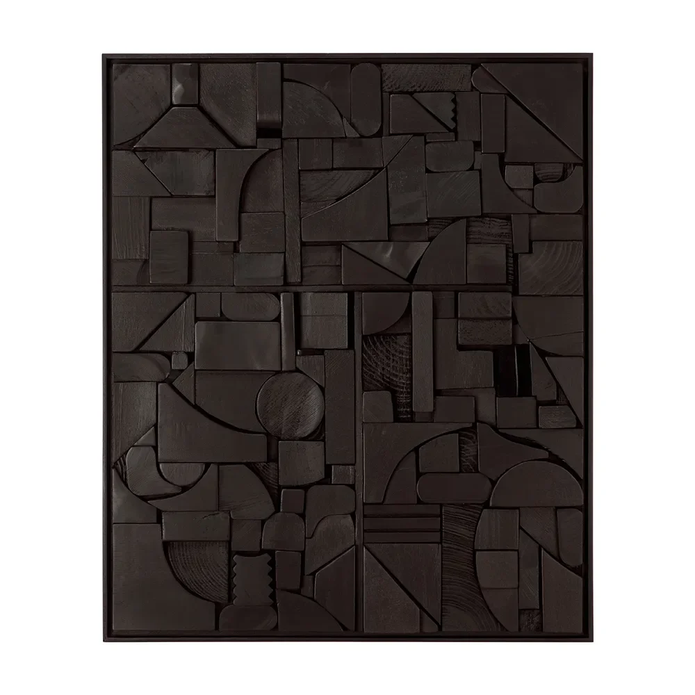 Ethnicraft, Bricks Seinä sisustus 60x50 cm Musta