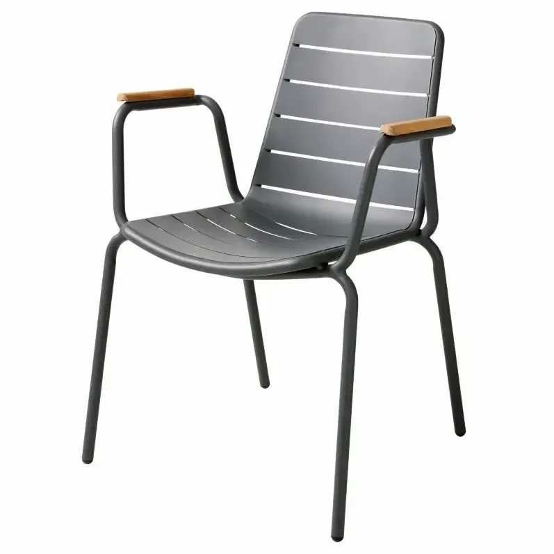 Cinas, Parc Käsinojalliset tuoli antracite