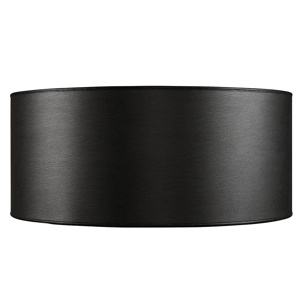 Artwood, Lampunvarjostin Cylinder Large Leather Black Artwood