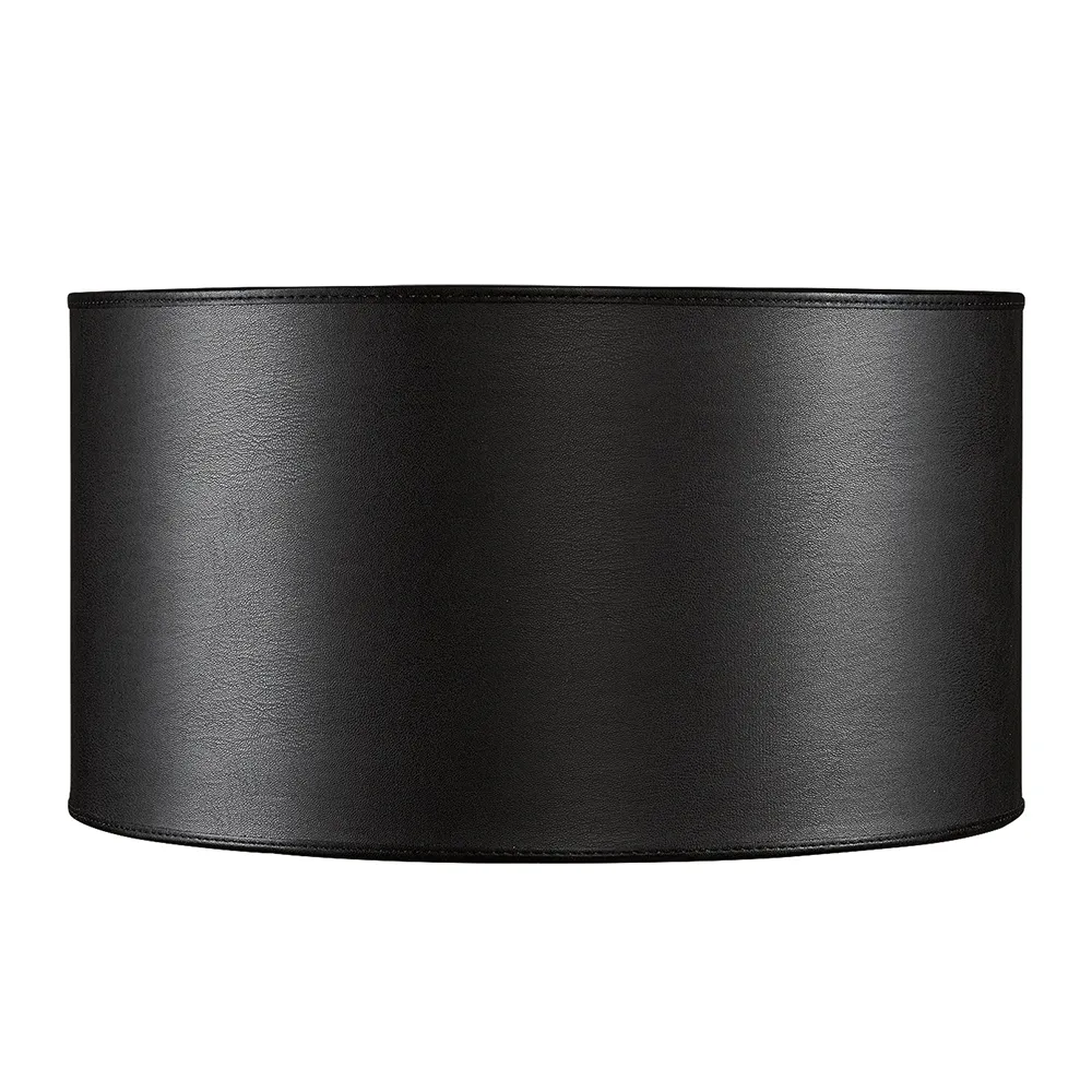 Artwood, Lampunvarjostin Cylinder Medium Leather Black Artwood