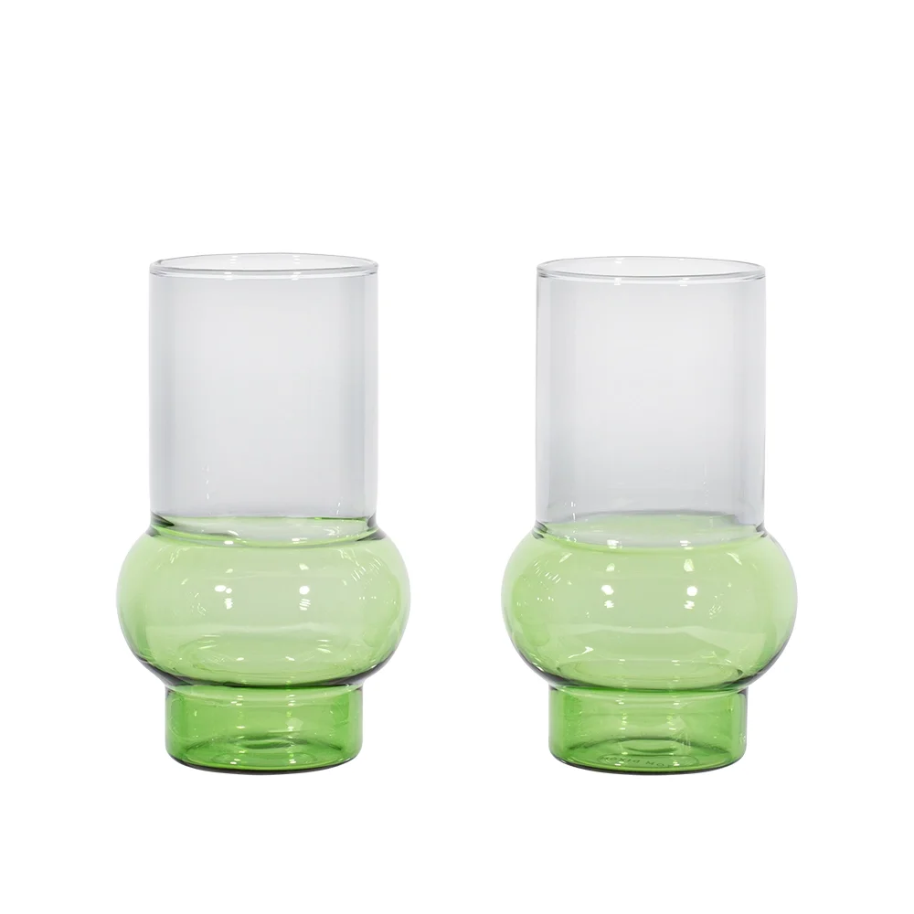 Tom Dixon, Bump Juomalasit Korkeat Vihreät 2 Pakkaus