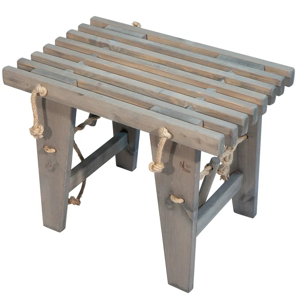 Hillerstorp, Ecobench 60 cm Mänty harmaa öljytty