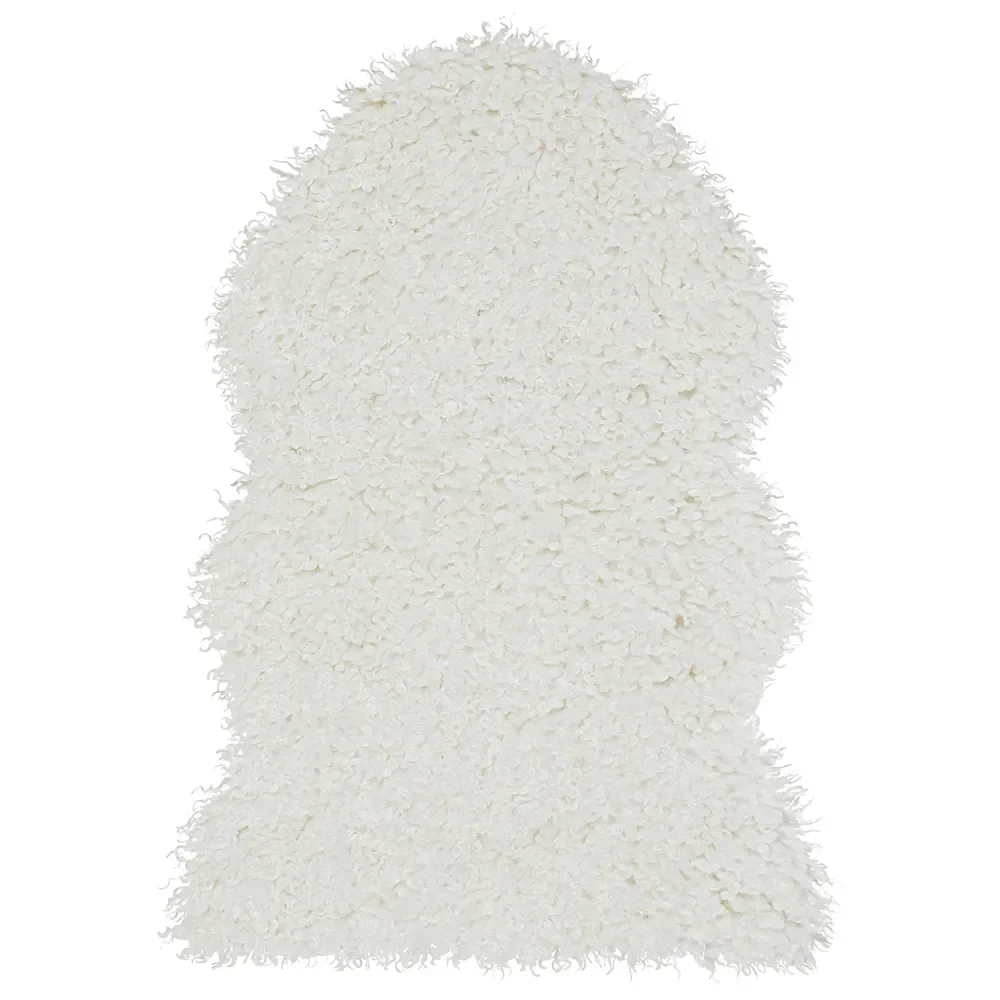 Skinnwille, Wooly matto 60x90 cm Ivory