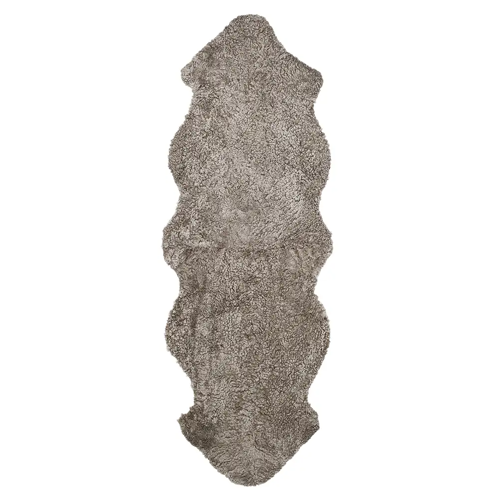 Skinnwille, Curly Lampaannahka 60x180 cm Sahara/Lightbrown