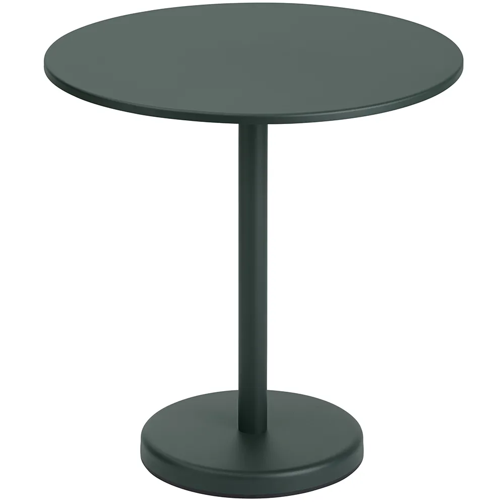 Muuto, Linear Steel Bistropöytä Ø70 cm Dark Green