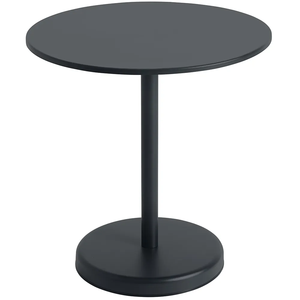 Muuto, Linear Steel Bistropöytä Ø70 cm Anthracite Black
