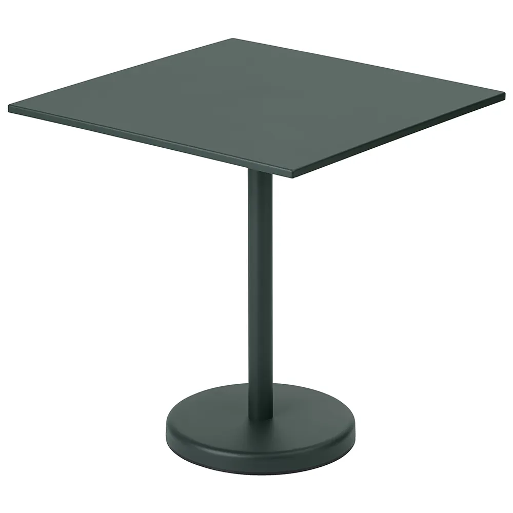 Muuto, Linear Steel Bistropöytä 70x70 cm Dark Green