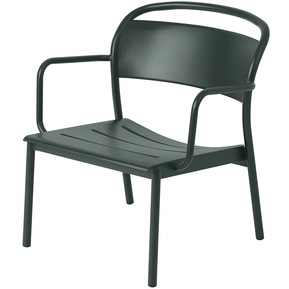 Muuto, Linear Steel Nojatuoli Dark Green