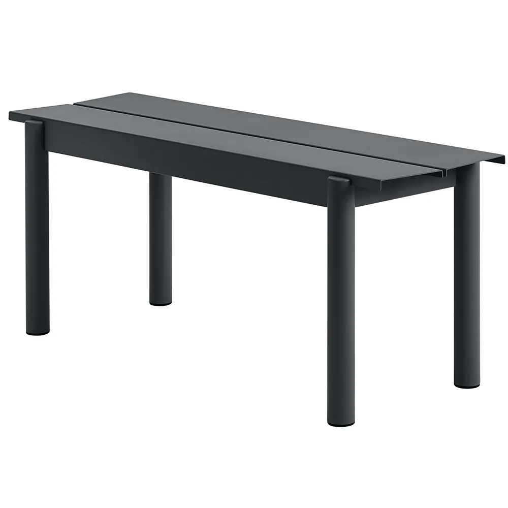 Muuto, Linear Steel Penkki 110x34 cm Anthracite Black