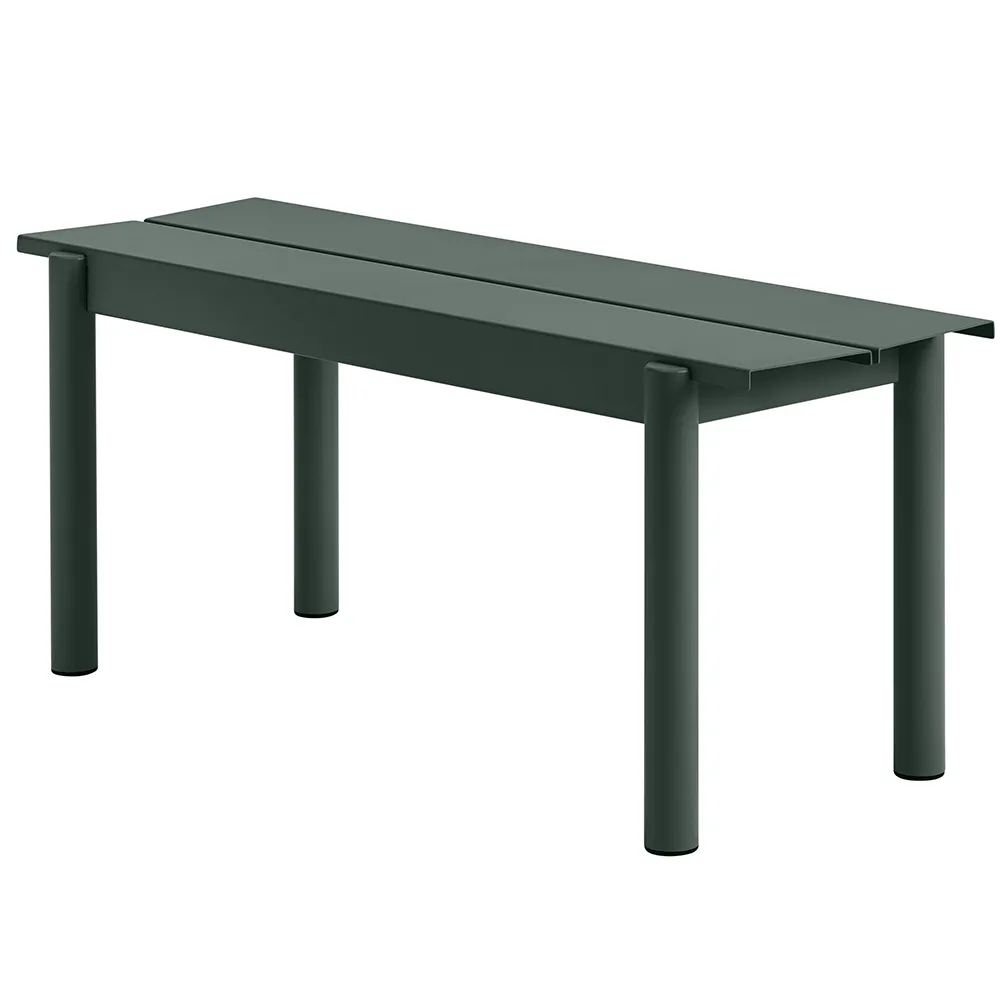 Muuto, Linear Steel Penkki 110x34 cm Dark Green