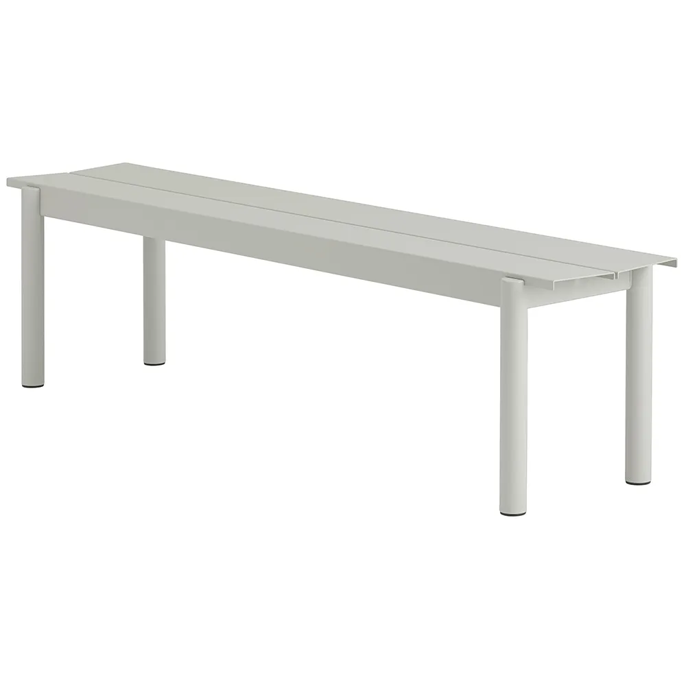 Muuto, Linear Steel Penkki 170x34 cm Grey