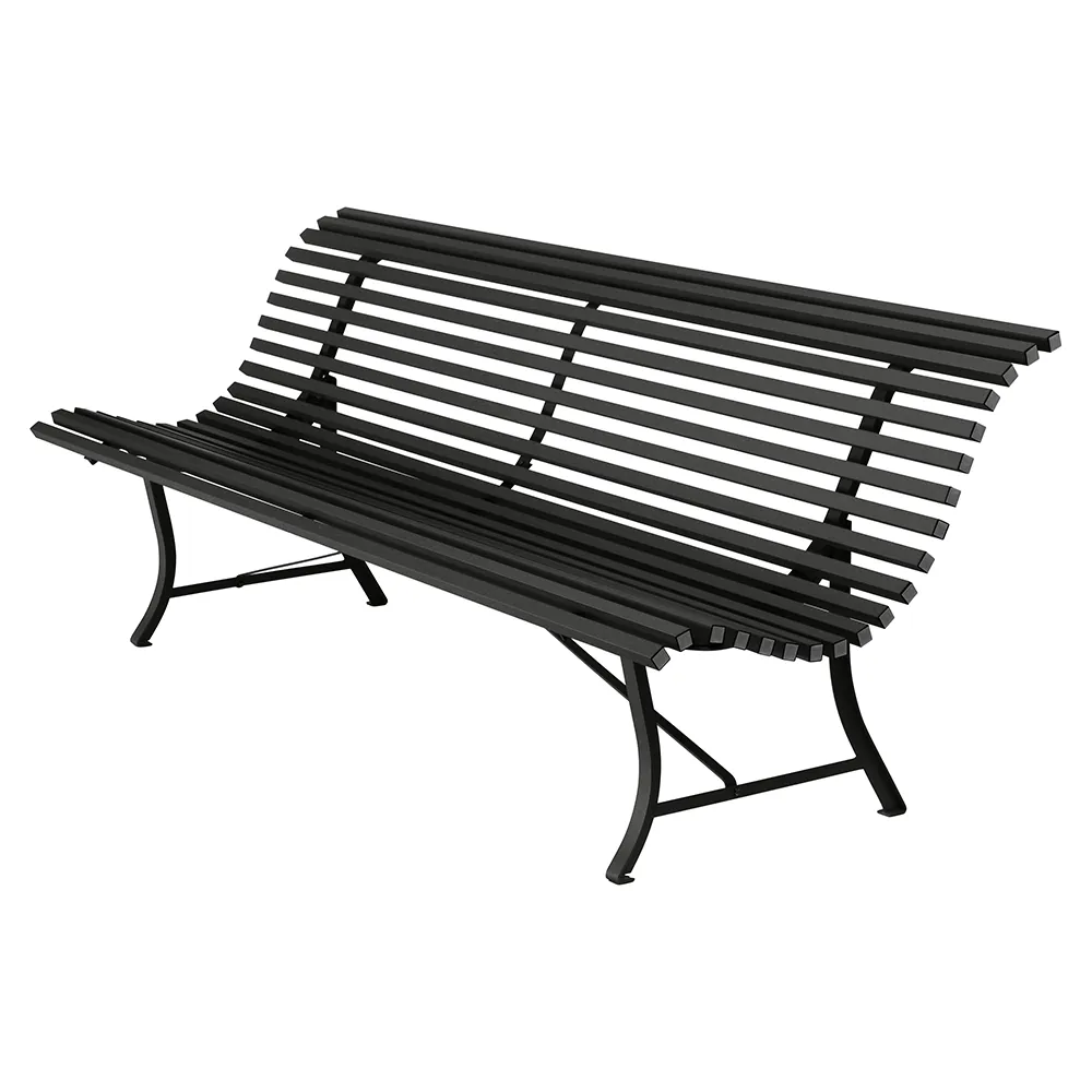 Fermob, Louisiane sohva 200 cm Liquorice