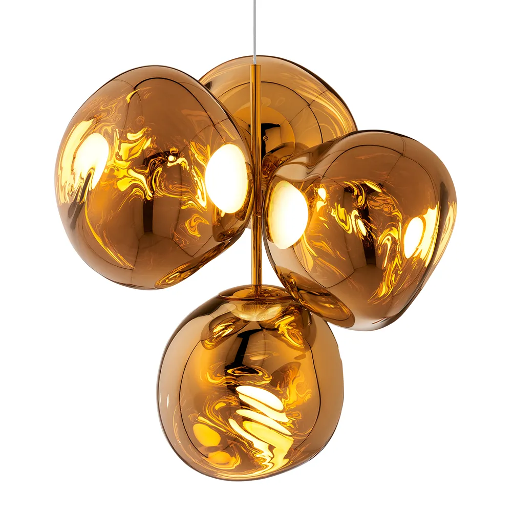 Tom Dixon, Melt Chandelier Small Gold