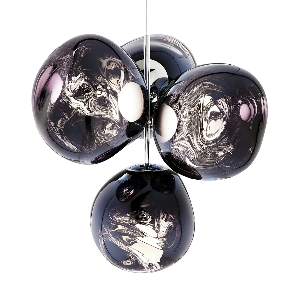 Tom Dixon, Melt Chandelier Small Smoke LED
