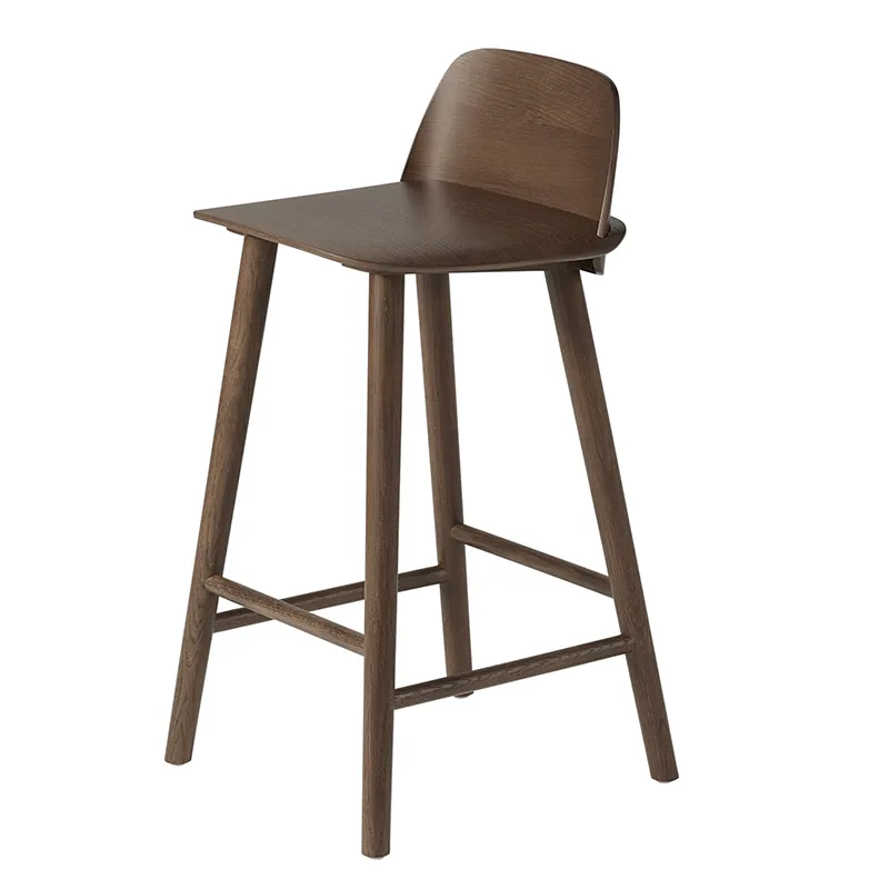 Muuto, Nerd baarituoli 65 cm - Stained Dark Brown