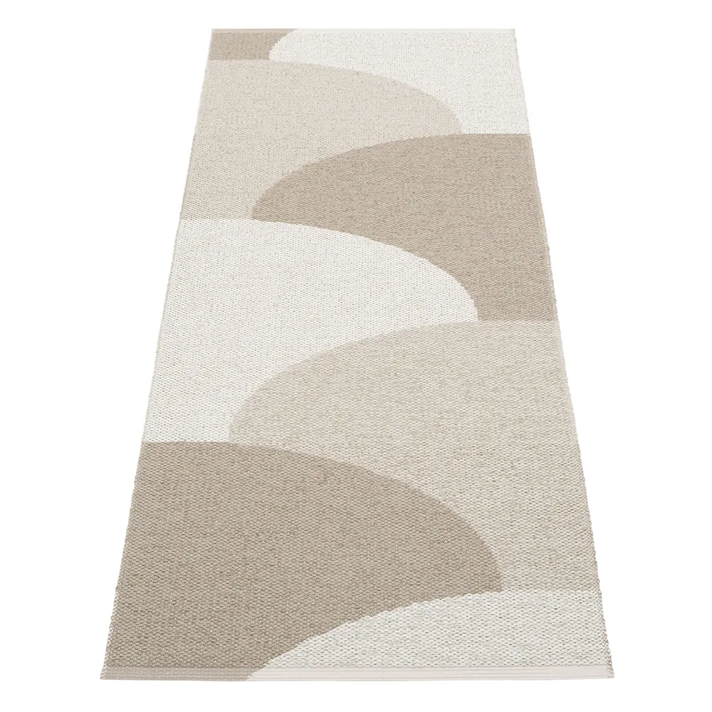 Pappelina, Hill matto Dark Linen/Linen/Fossil Grey 70 x 180cm