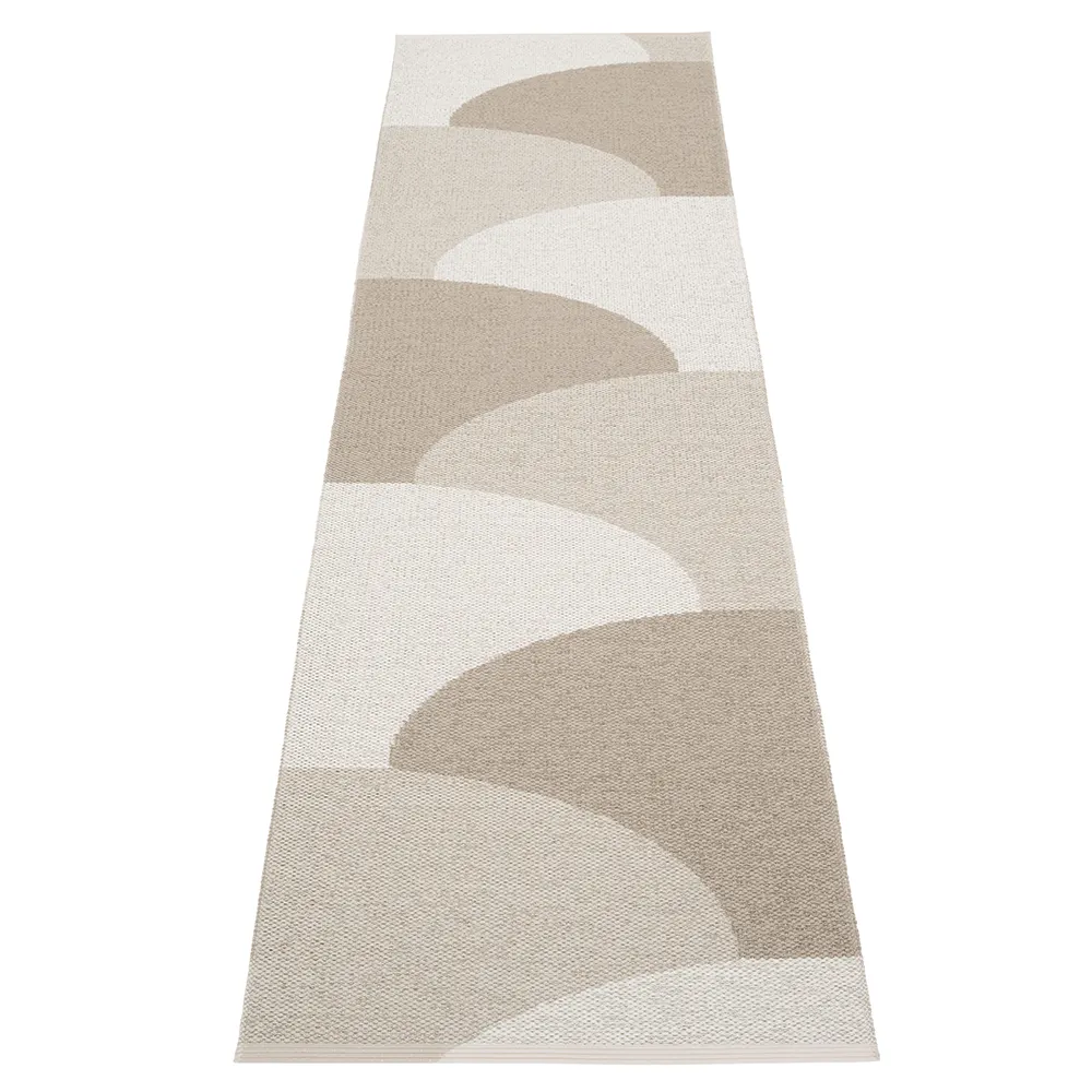 Pappelina, Hill matto Dark Linen/Linen/Fossil Grey 70 x 270cm