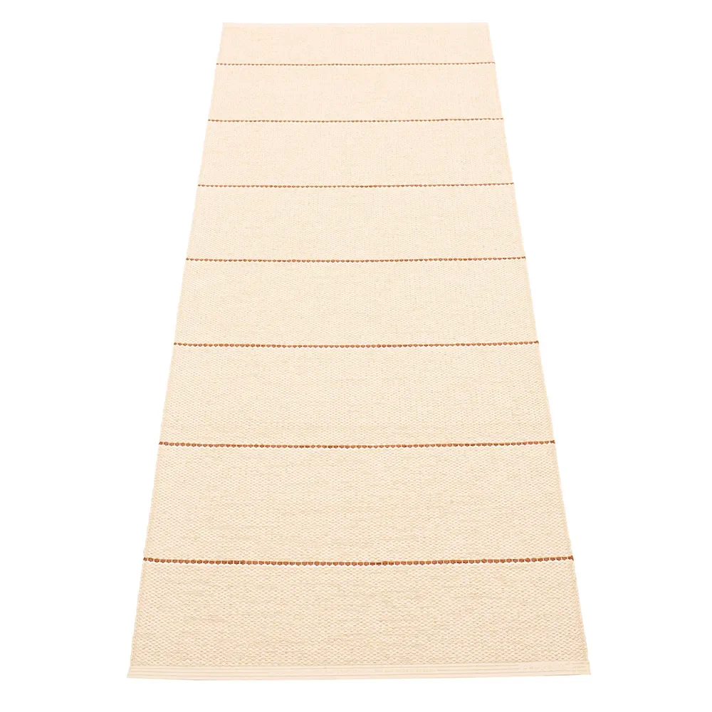 Pappelina, Lea matto Beige/Rust/Vanilla 70 x 225 cm
