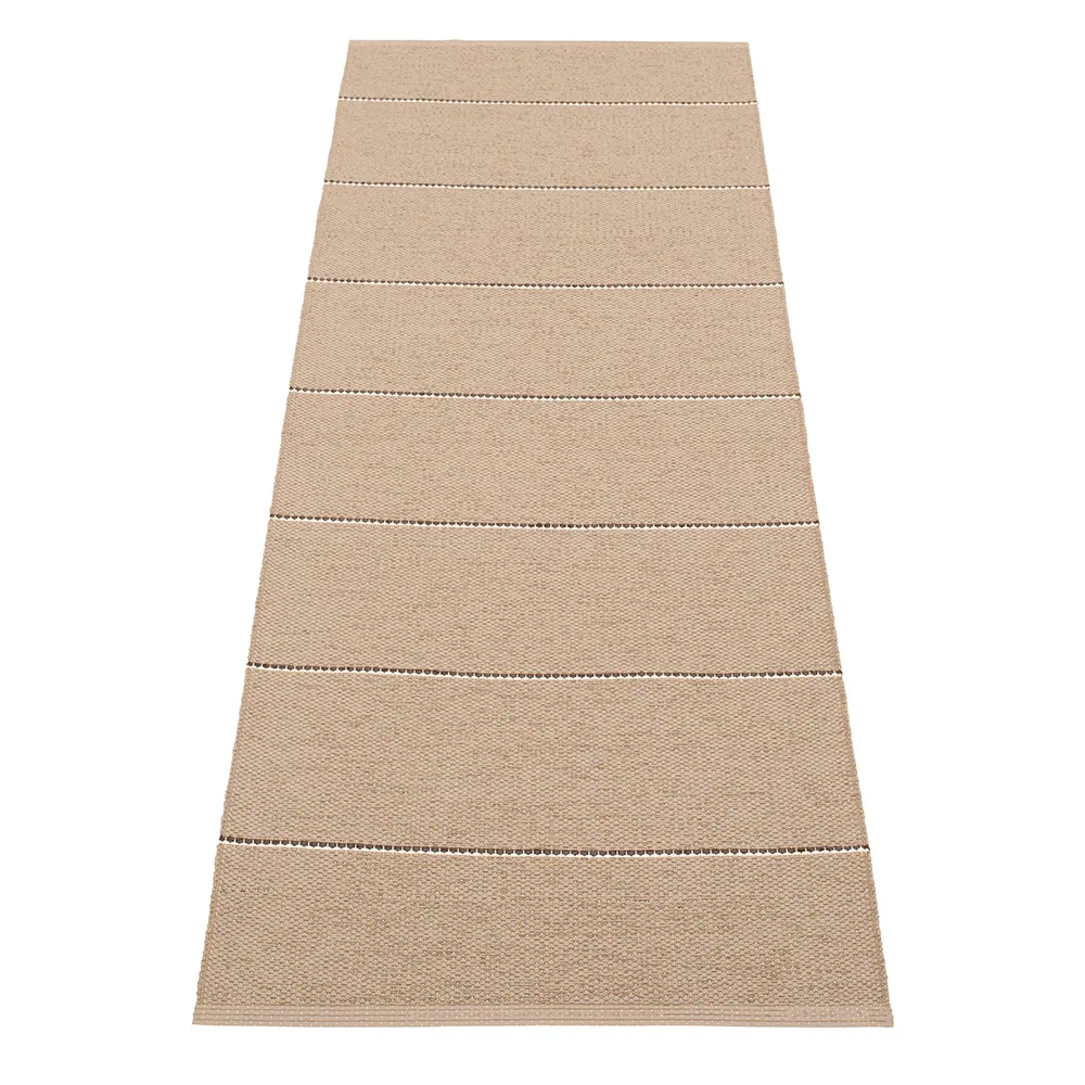Pappelina, Lea matto Potato/Dark Brown/Vanilla 70 x 225 cm