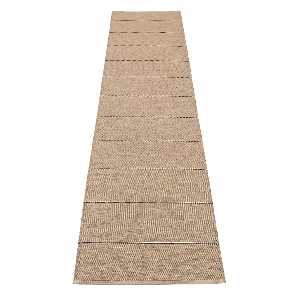 Pappelina, Lea matto Potato/Dark Brown/Vanilla 70 x 300 cm