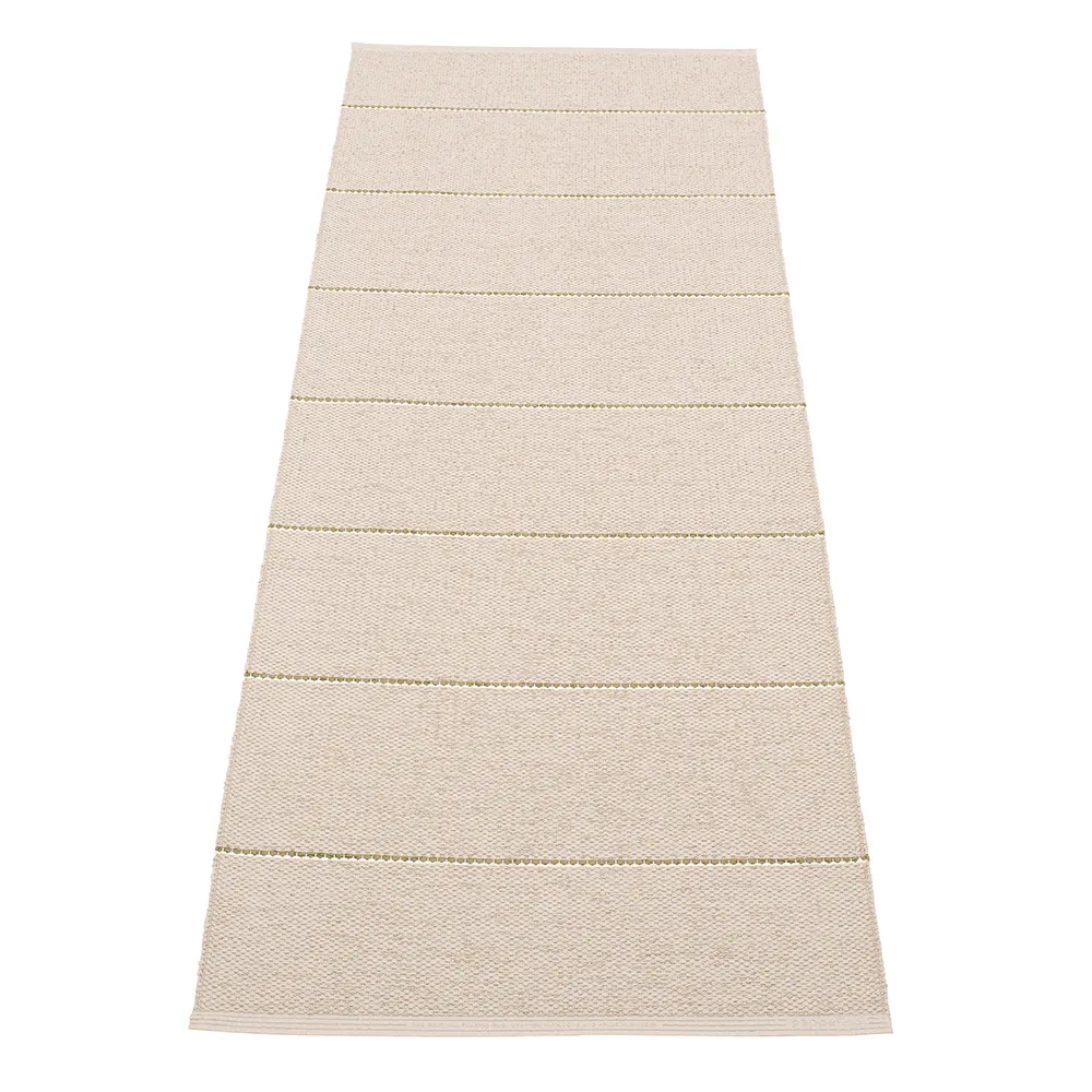 Pappelina, Lea matto Linen/Pine/Vanilla 70 x 225 cm