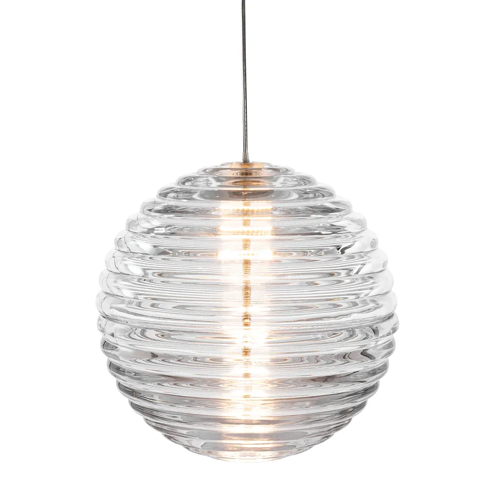 Tom Dixon, Press Pendant Sphere Clear LED