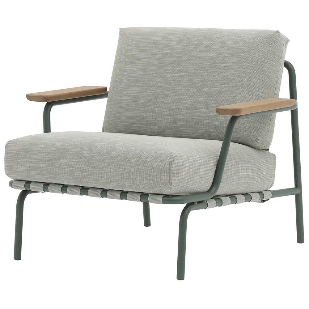 Muuto, Settle Nojatuoli Ribbed Weave 2/Dark Green