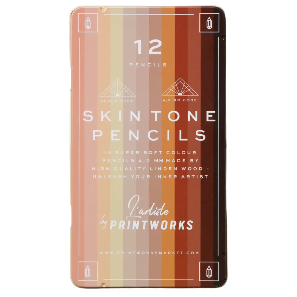 Printworks, 12 värikynää  - Skin tone