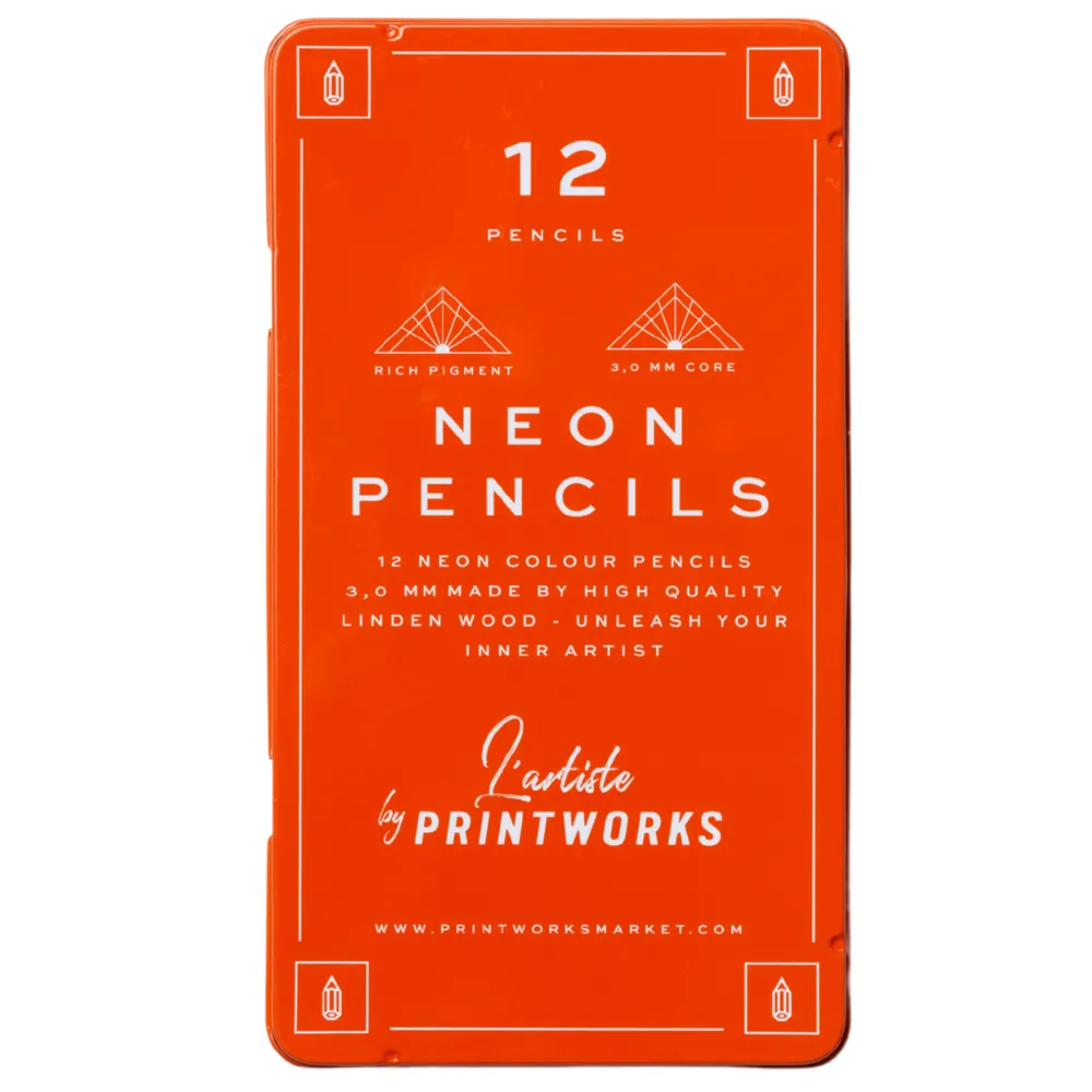 Printworks, 12 värikynää - Neon