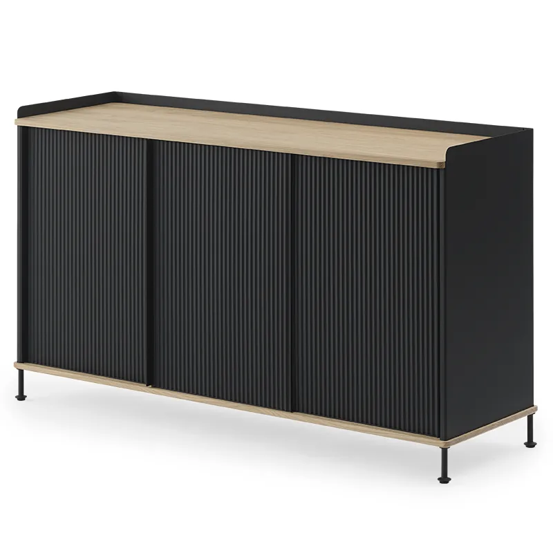 Muuto, Enfold senkki 148 x 45 cm - oiled oak Anthracite Black