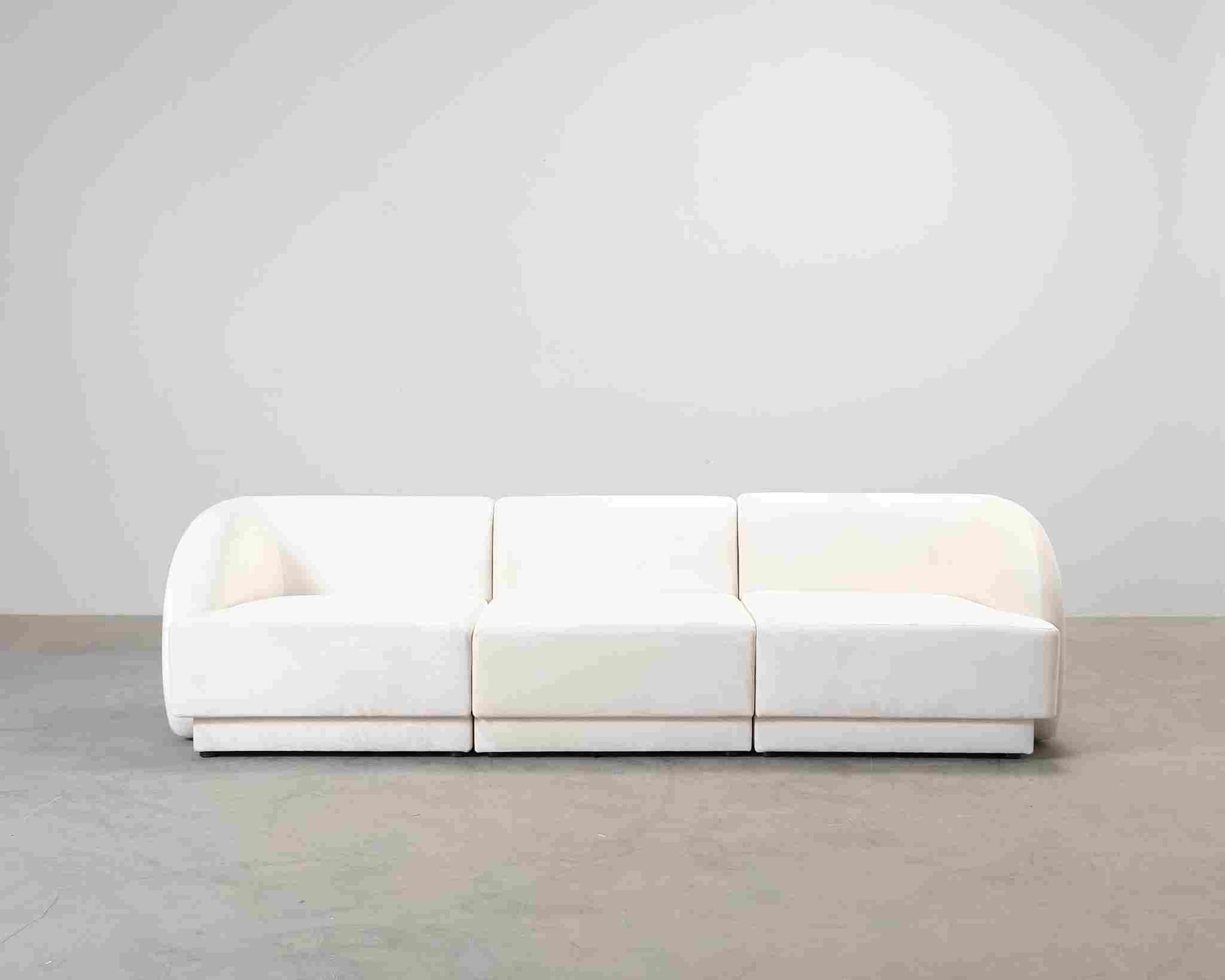 Micadoni Miley 3-istuttava sohva luonnonvalkoinen