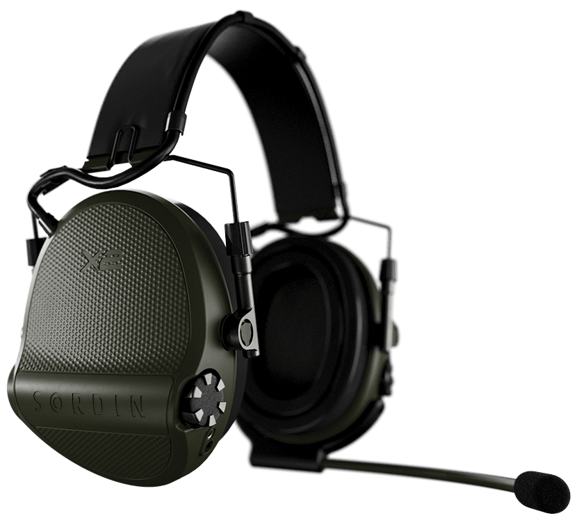 Sordin Supreme X2 BT Green Headband Leather Memory Foam kuulosuojaimet