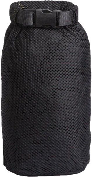 Savotta Rolltop Stuffsack Mesh pakkauspussi, 5L, musta