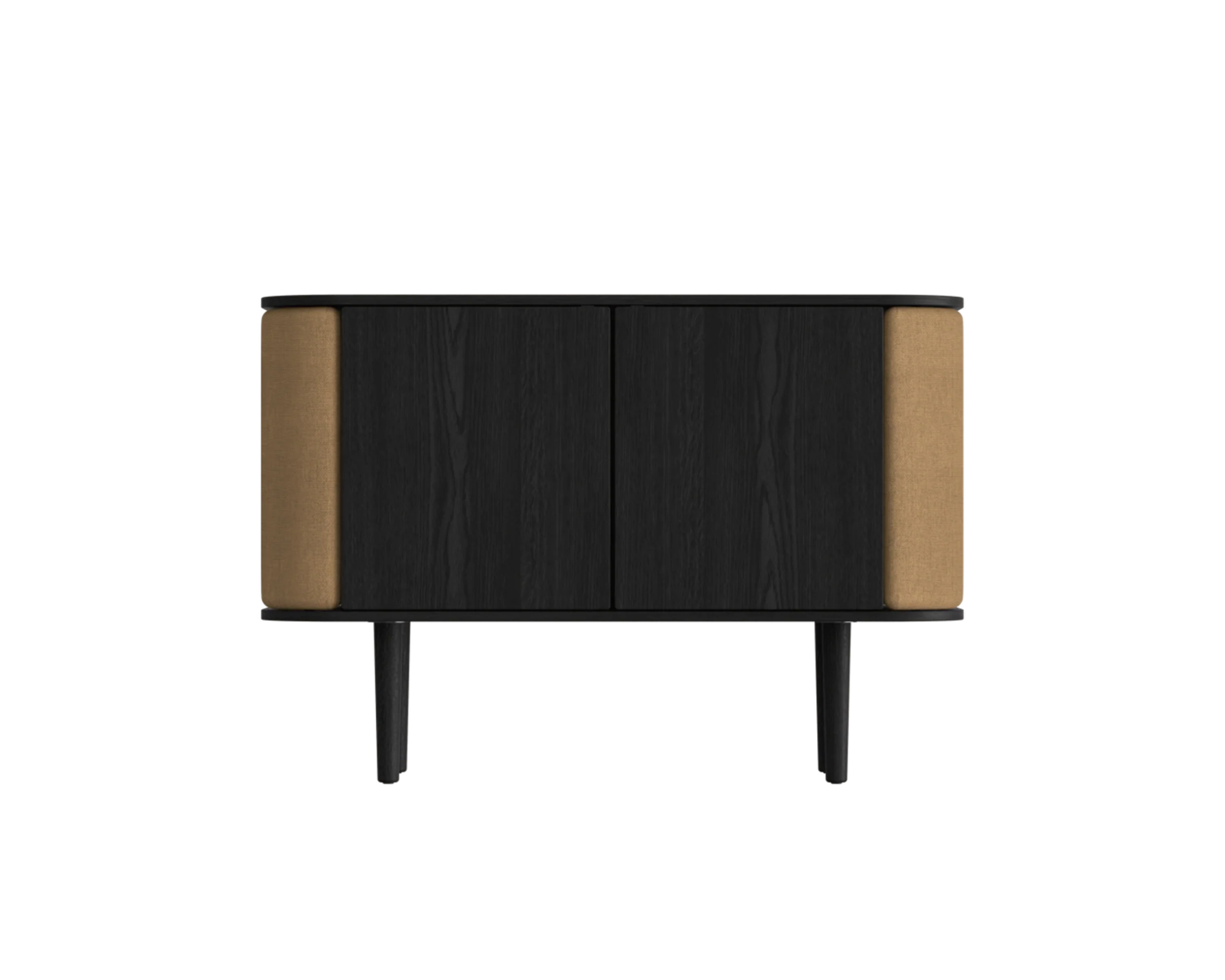 Umage Treasures 2-ovinen kaappi mustaksi petsattu tammi / Sugar Brown