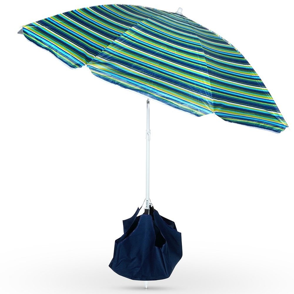 Säädettävä rantavarjo jalustalla 147 cm