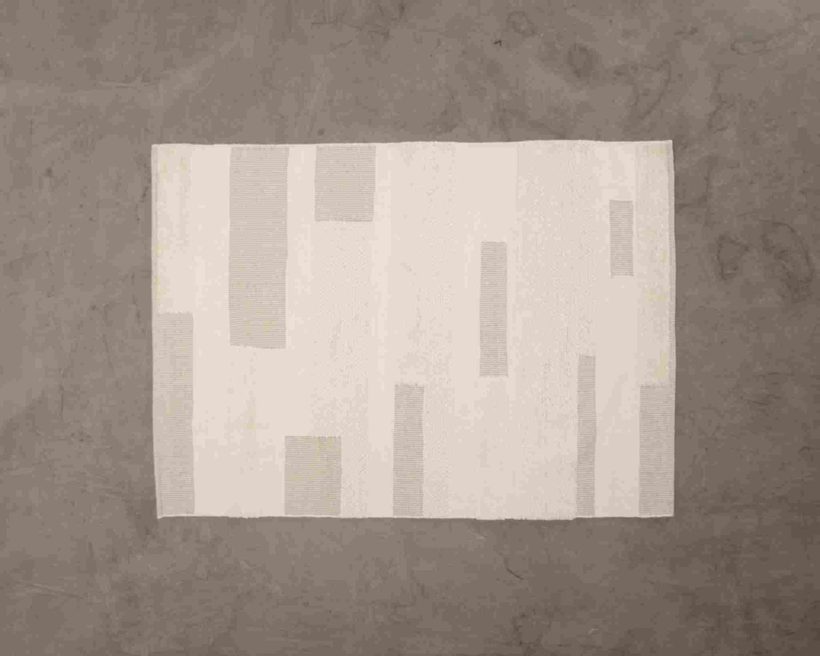 Villamatto 160 x 225 cm luonnonvalkoinen