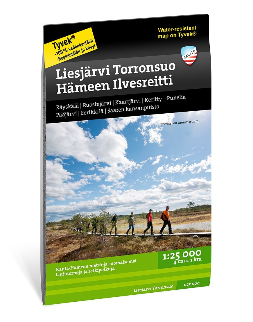 Calazo Liesjärvi Torronsuo Hämeen 1:25 000