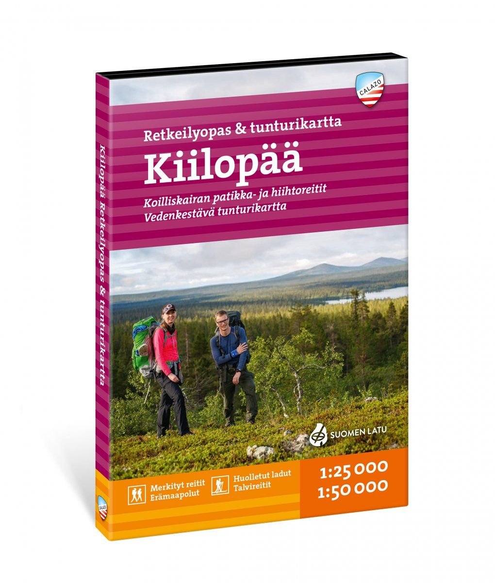 Calazo Kiilopää - Retkeilyopas & tunturikartta 1:25 000