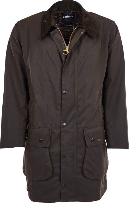 Barbour M's Classic Northumbria Wax Jacket Dark Olive Check