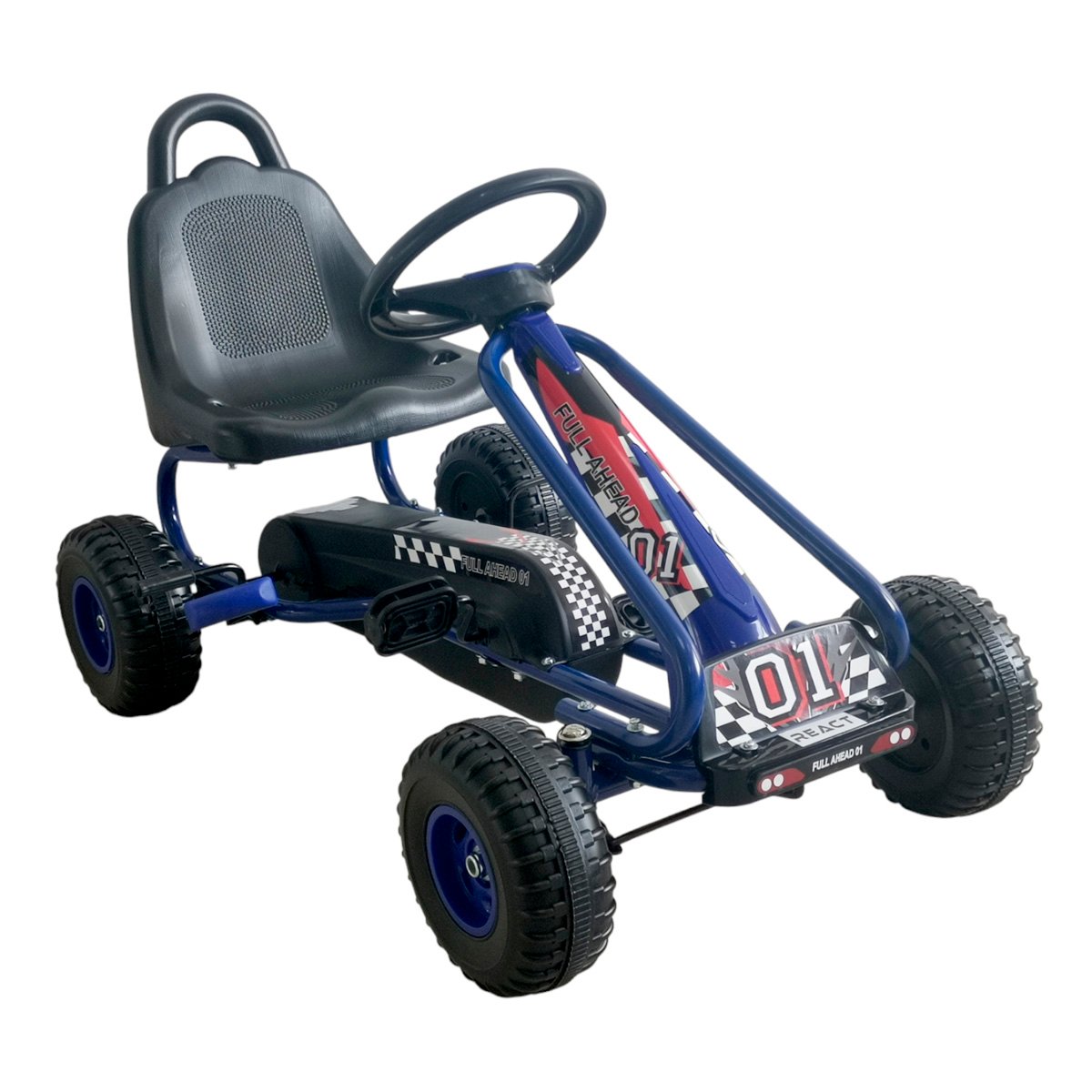 React Polkuauto Rally Blue