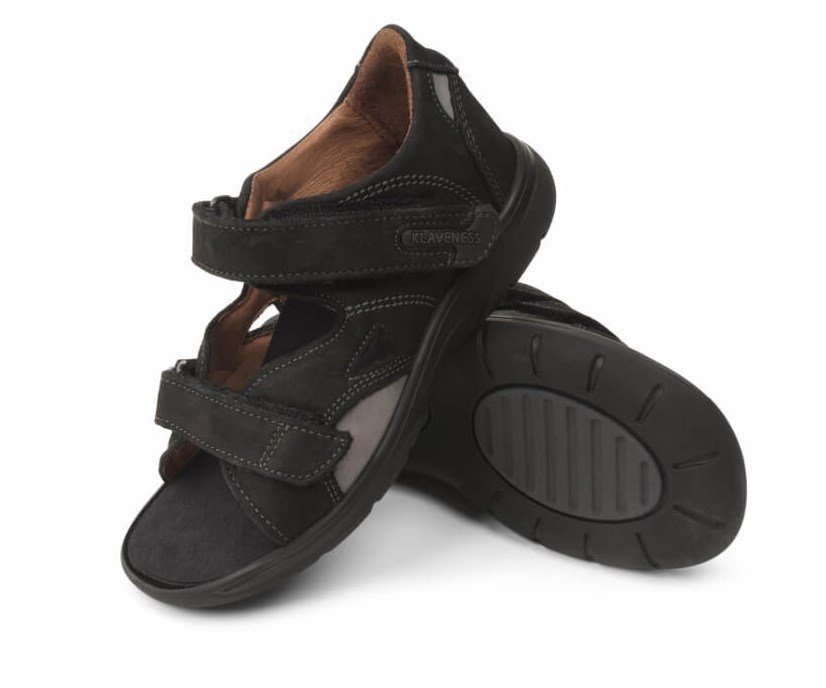 Klaveness Medical 9321 Tracer tukisandaalit, koko 28, mustat 28