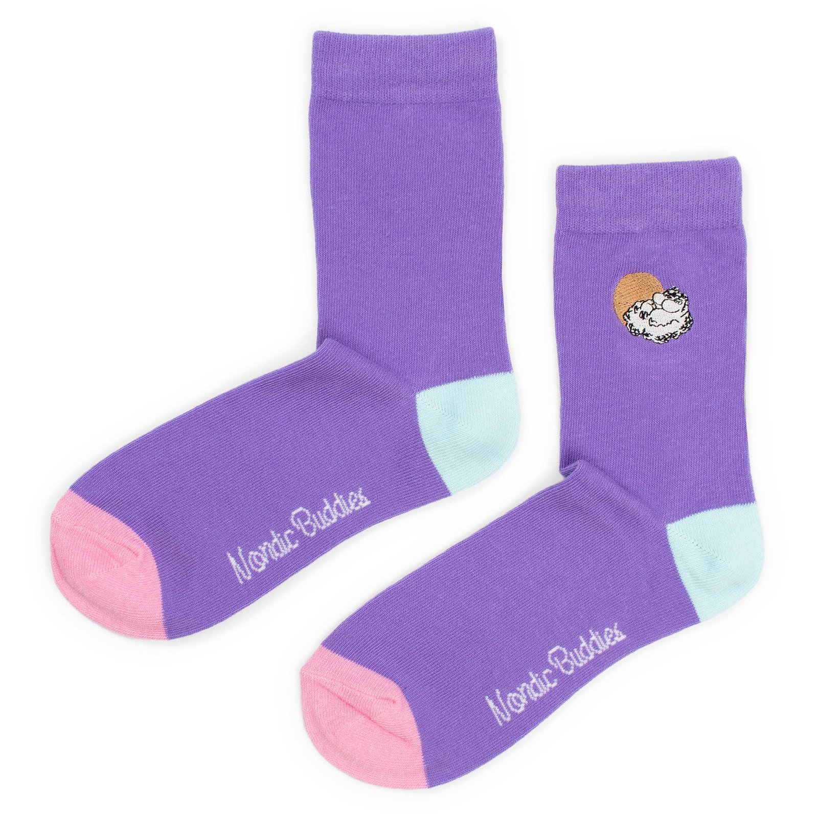 Muumit Pilvien Yllä Brodeerattu Naisten Sukat