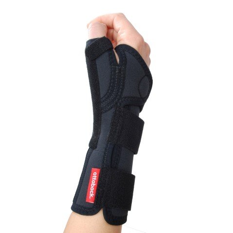 Ottobock 4146 Manu 3D Pollex ranne- ja peukalotuki, musta, koko M, vasen M / Vasen