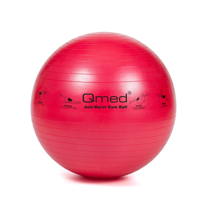 Qmed ABS GYM Ball jumppapallo, punainen, 55cm
